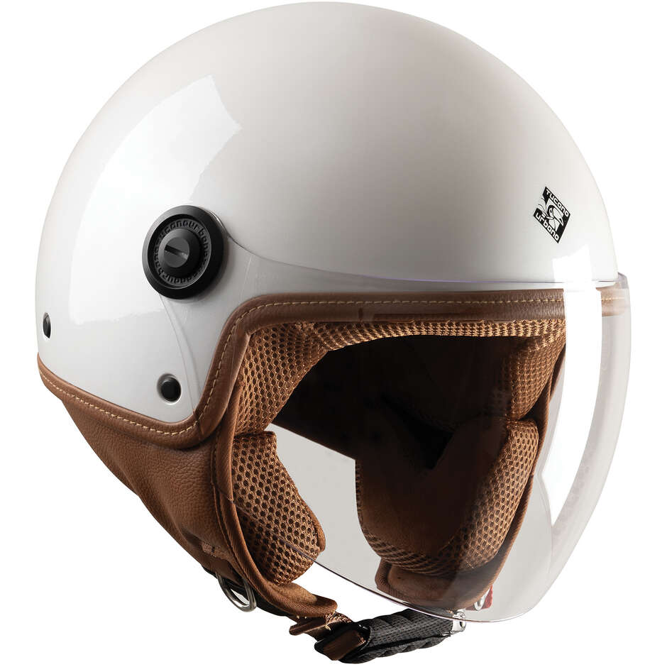 Casque Moto Jet Tucano Urbano C1000 EL'JETTIN 6.0 Blanc Brillant