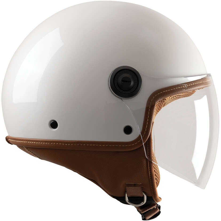 Casque Moto Jet Tucano Urbano C1000 EL'JETTIN 6.0 Blanc Brillant