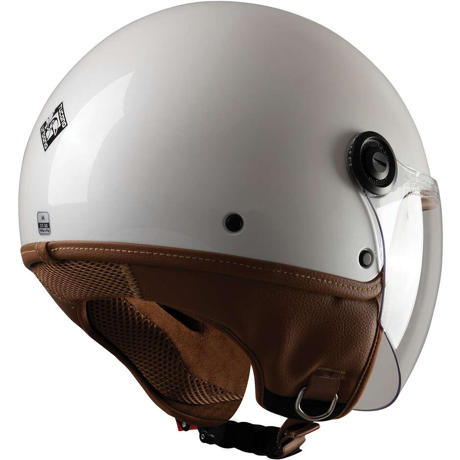Casque Moto Jet Tucano Urbano C1000 EL'JETTIN 6.0 Blanc Brillant