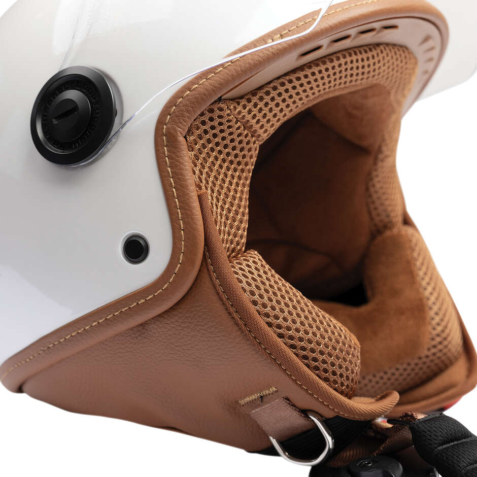 Casque Moto Jet Tucano Urbano C1000 EL'JETTIN 6.0 Blanc Brillant