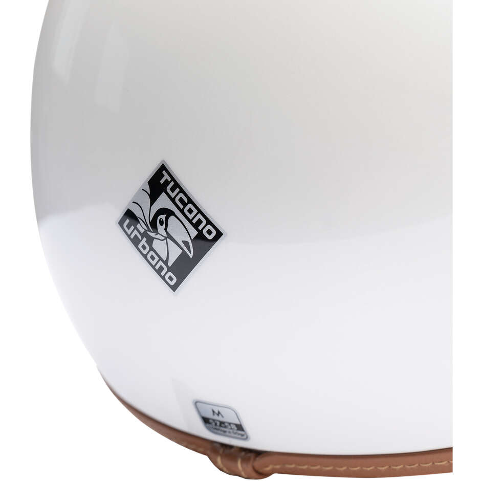 Casque Moto Jet Tucano Urbano C1000 EL'JETTIN 6.0 Blanc Brillant