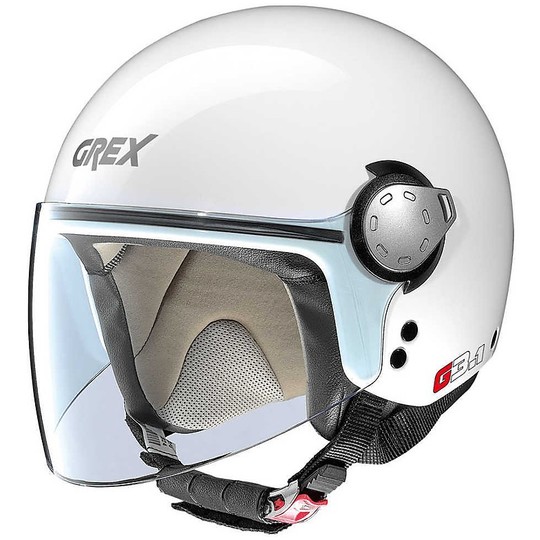 Casque Moto Mini-Jet Grex G3.1 Kinetic White Metal