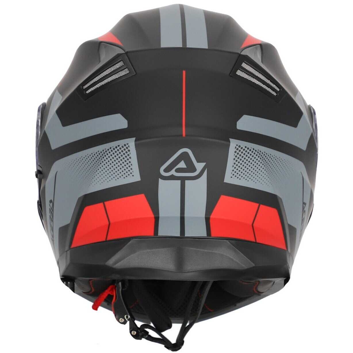 Casque Jet Scooter/Moto A-pro - Certifié ECE 22-06, Visière Double, Taille M Noir Mat Rouge