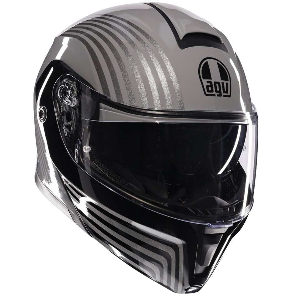 Casque moto modulable Agv STREETMODULAR ISEO gris noir