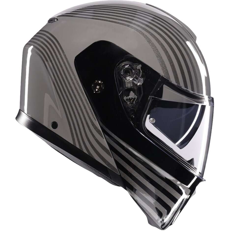 Casque moto modulable Agv STREETMODULAR ISEO gris noir