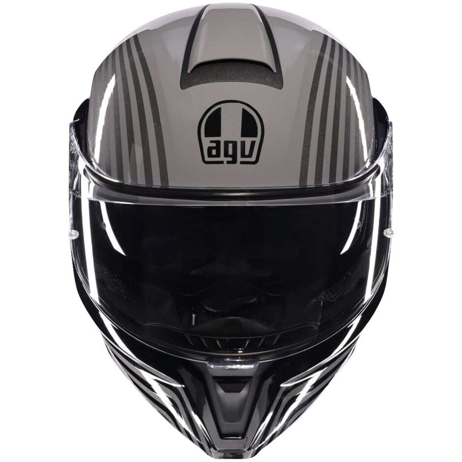 Casque moto modulable Agv STREETMODULAR ISEO gris noir