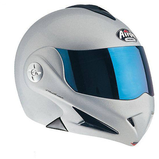 Casque moto modulable Airoh Mathisse couleur argent mat