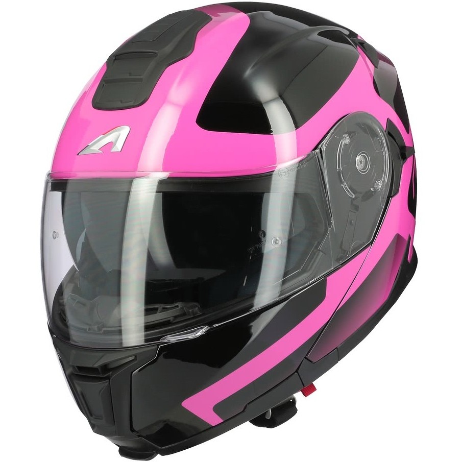 Casque Moto Modulable Astone RT 1200 Evo ASTAR Glossy Pink
