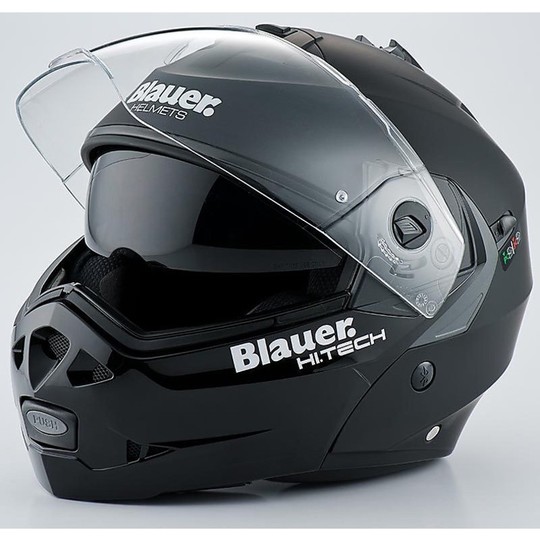 Casque moto modulable Blauer Sky Openable New 2014 Matt Black-Black