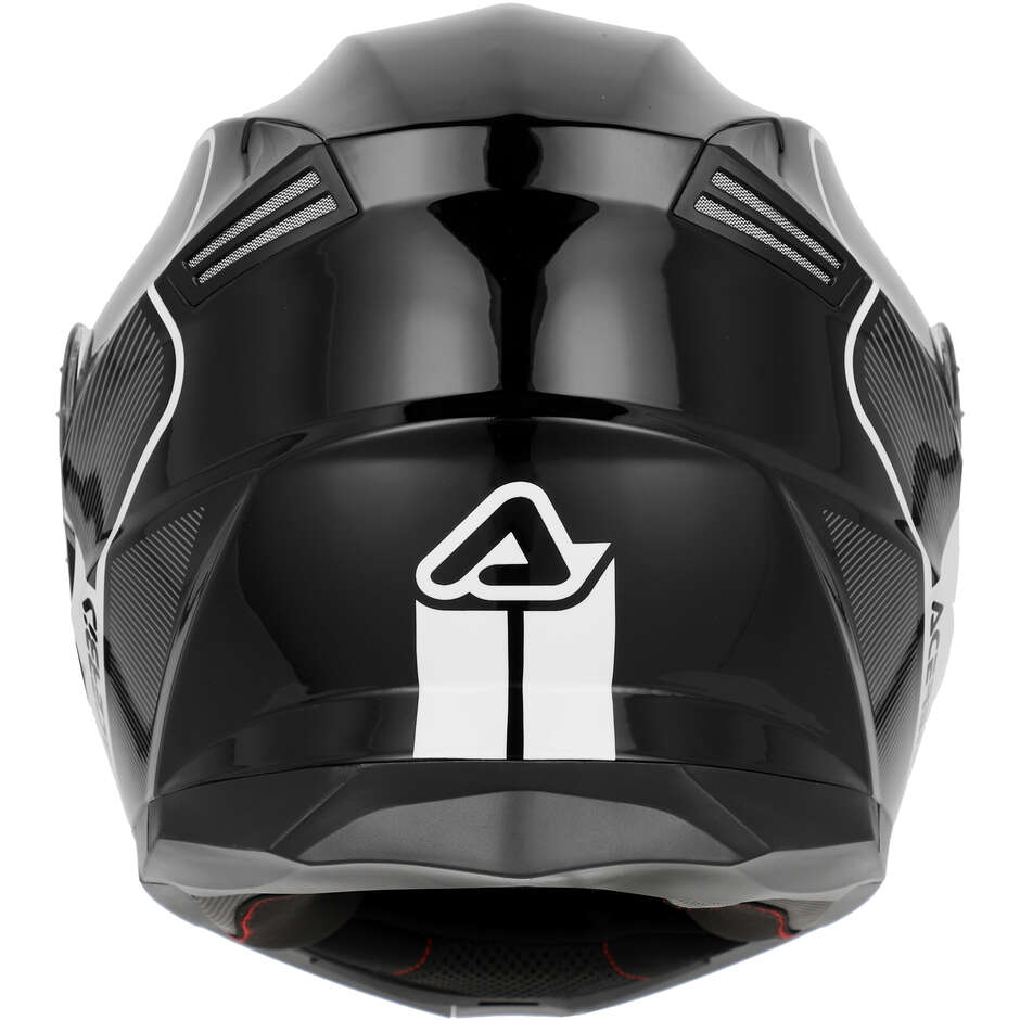 Casque moto modulable double visière Acerbis SEREL 22.06 noir blanc