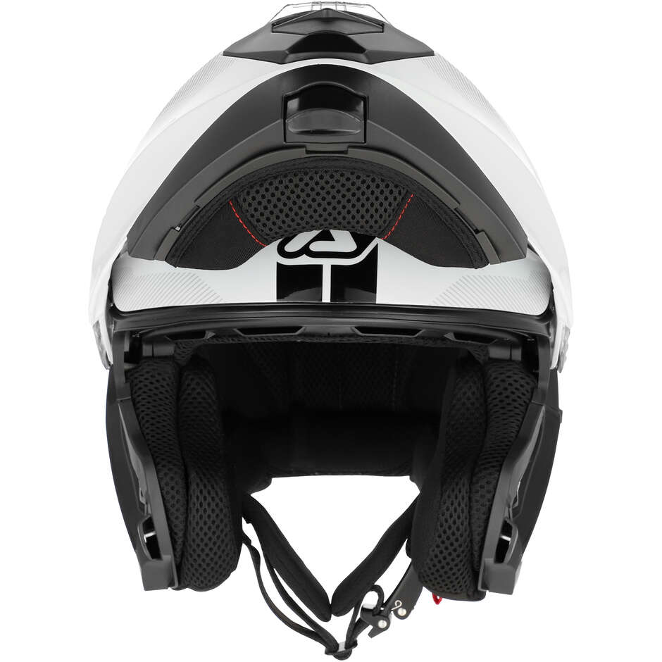 Casque moto modulable double visière Acerbis SEREL 22.06 noir blanc