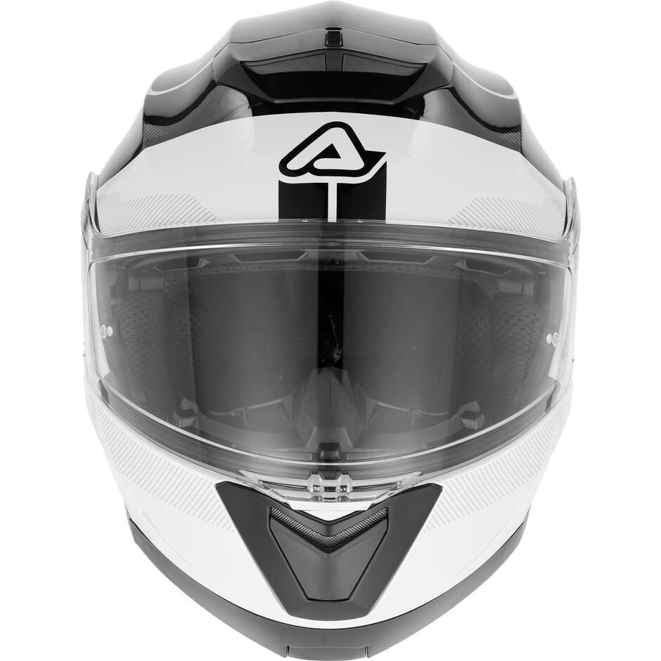 Casque moto modulable double visière Acerbis SEREL 22.06 noir blanc