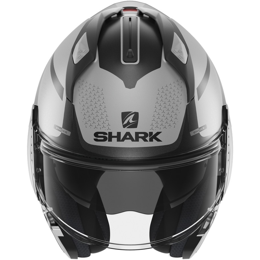Casque Moto Modulable En Shark EVO GT ENCKE Gris Anthracite Noir Mat