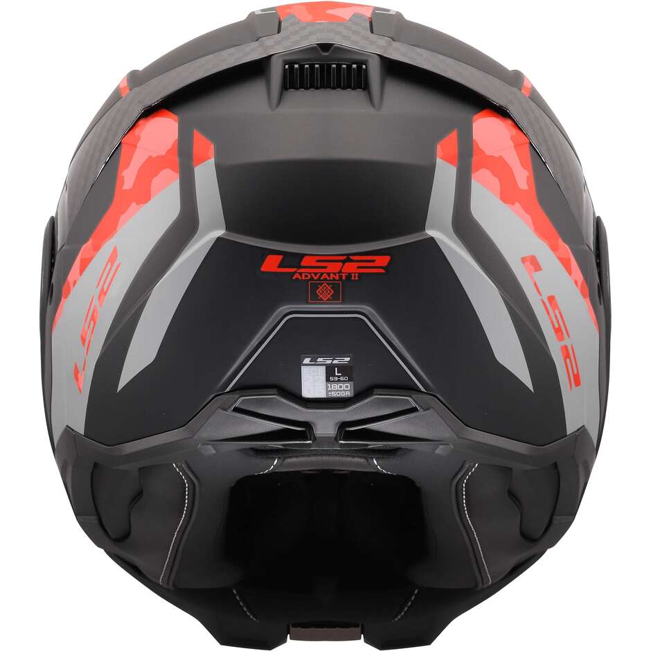 Casque moto modulable LS2 FF910 ADVANT II GLIDE P/J Noir Gris Rouge