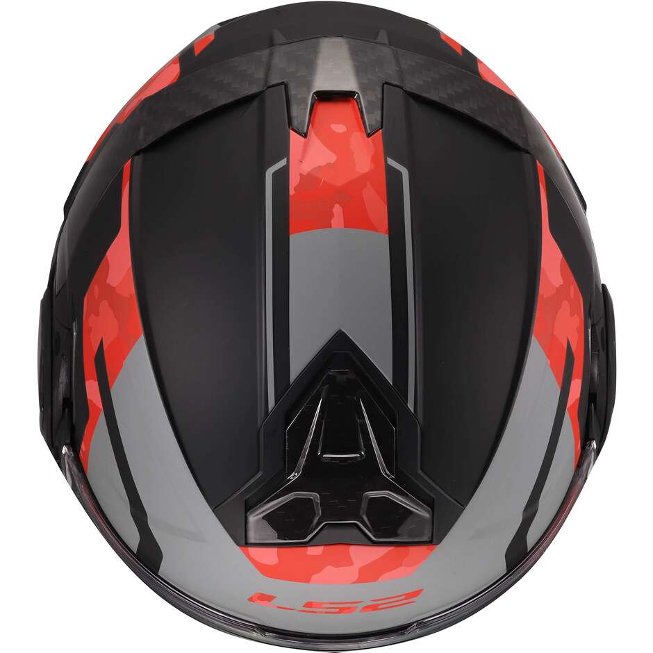 Casque moto modulable LS2 FF910 ADVANT II GLIDE P/J Noir Gris Rouge