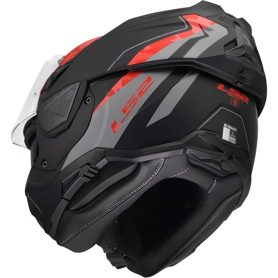 Casque moto modulable LS2 FF910 ADVANT II GLIDE P/J Noir Gris Rouge