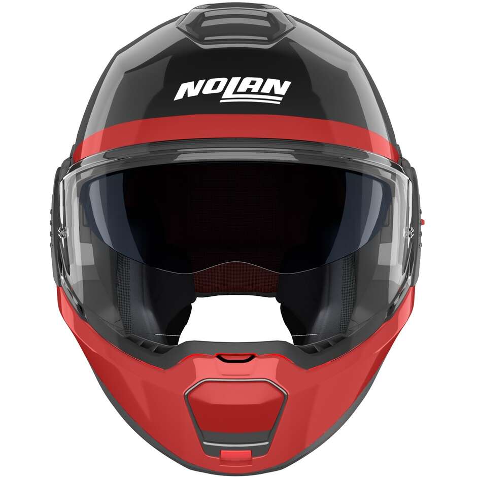 Casque moto modulable Nolan N120-1 BLOCK 357 P/J Noir Anthracite Rouge Blanc brillant