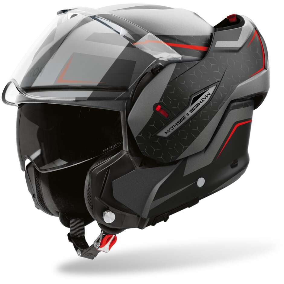 Casque moto modulable P/J Airoh MATHISSE 2 MAGNET Mat
