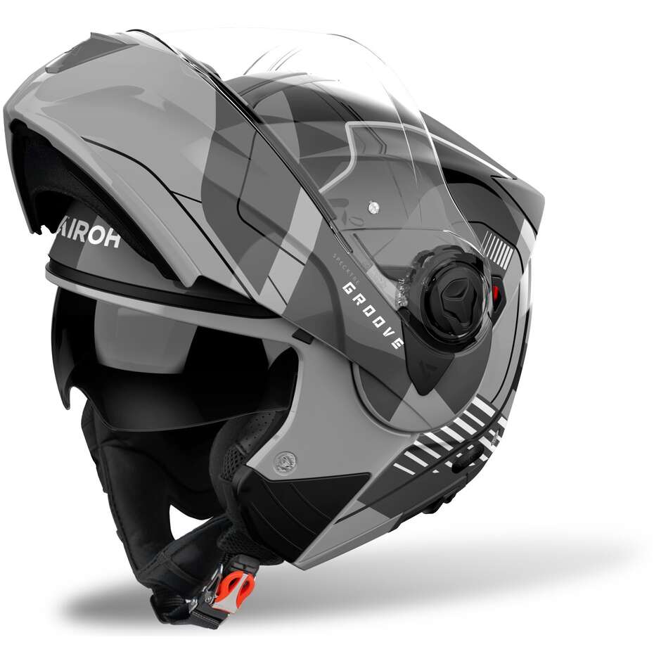 Casque Moto Modulable P/J Airoh SPECKTRE GROOVE Gris Brillant