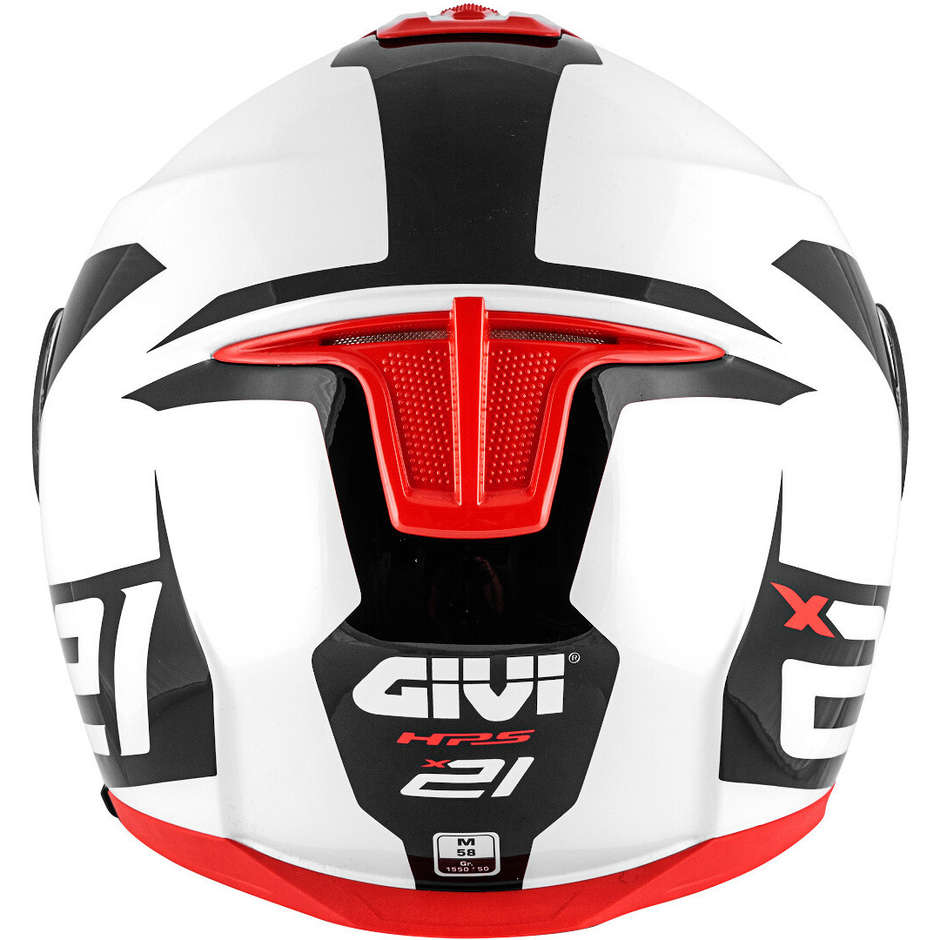 Casque Moto Modulable P / J Givi X.21 CHALLENGER Spirit Blanc Rouge