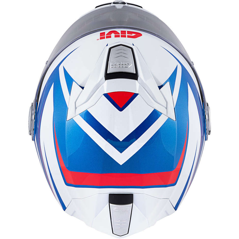 Casque Moto Modulable P / J Givi X.23 SYDNEY Pointu Blanc Bleu Rouge