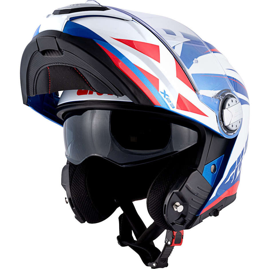 Casque Moto Modulable P / J Givi X.23 SYDNEY Pointu Blanc Bleu Rouge