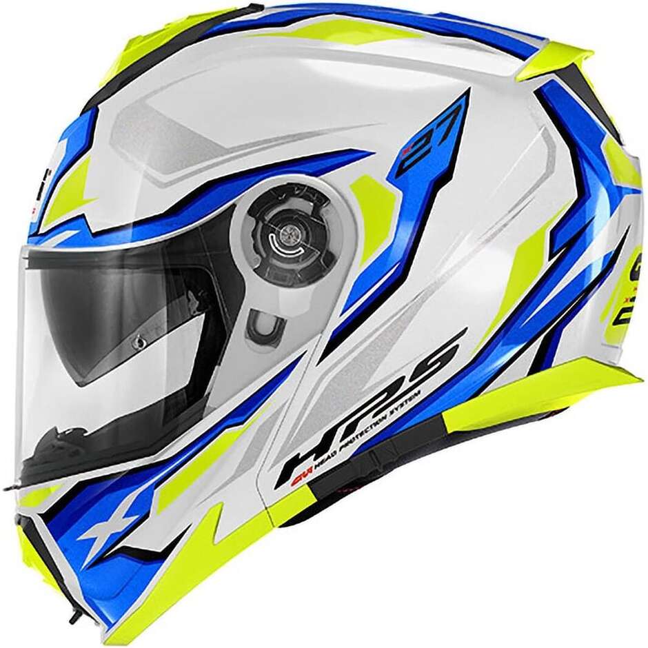 Casque Moto Modulable P/J Givi X.27 SECTOR Blanc Bleu Jaune