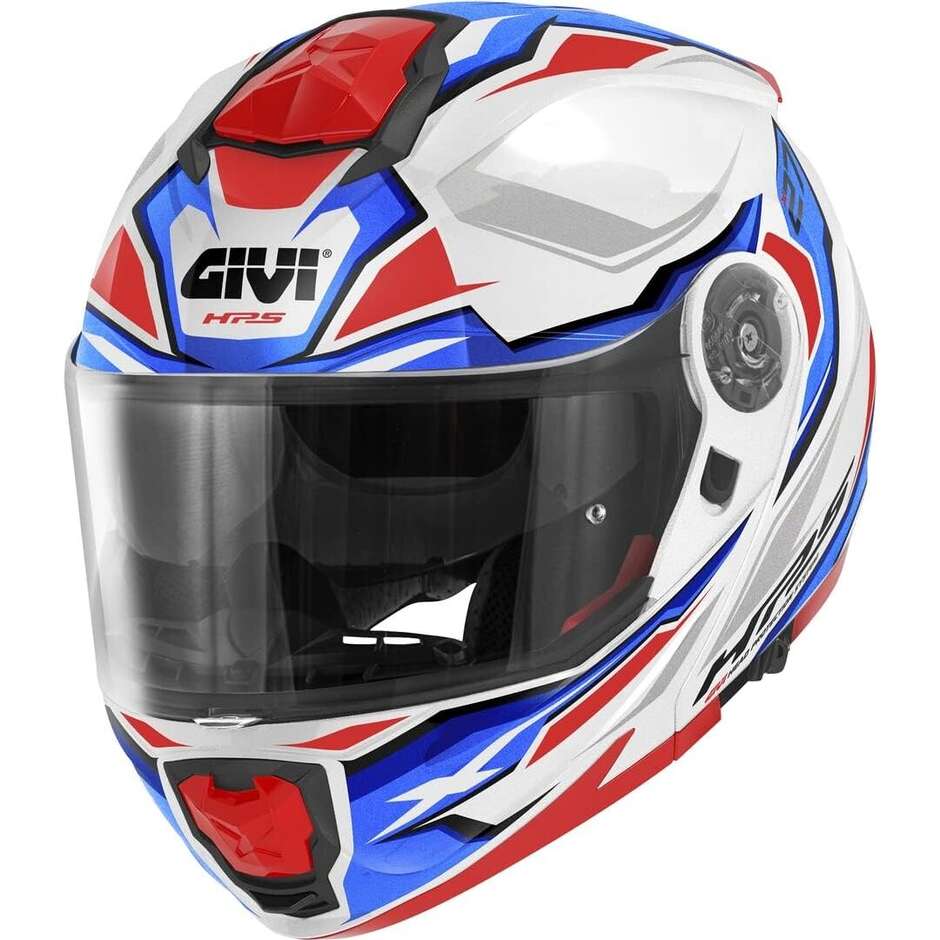 Casque Moto Modulable P/J Givi X.27 SECTOR Blanc Bleu Rouge