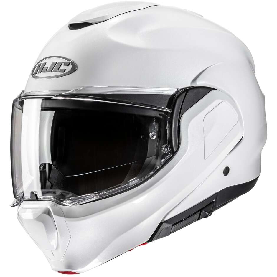 Casco Moto Modulare P/J Hjc F100 Perla Bianco