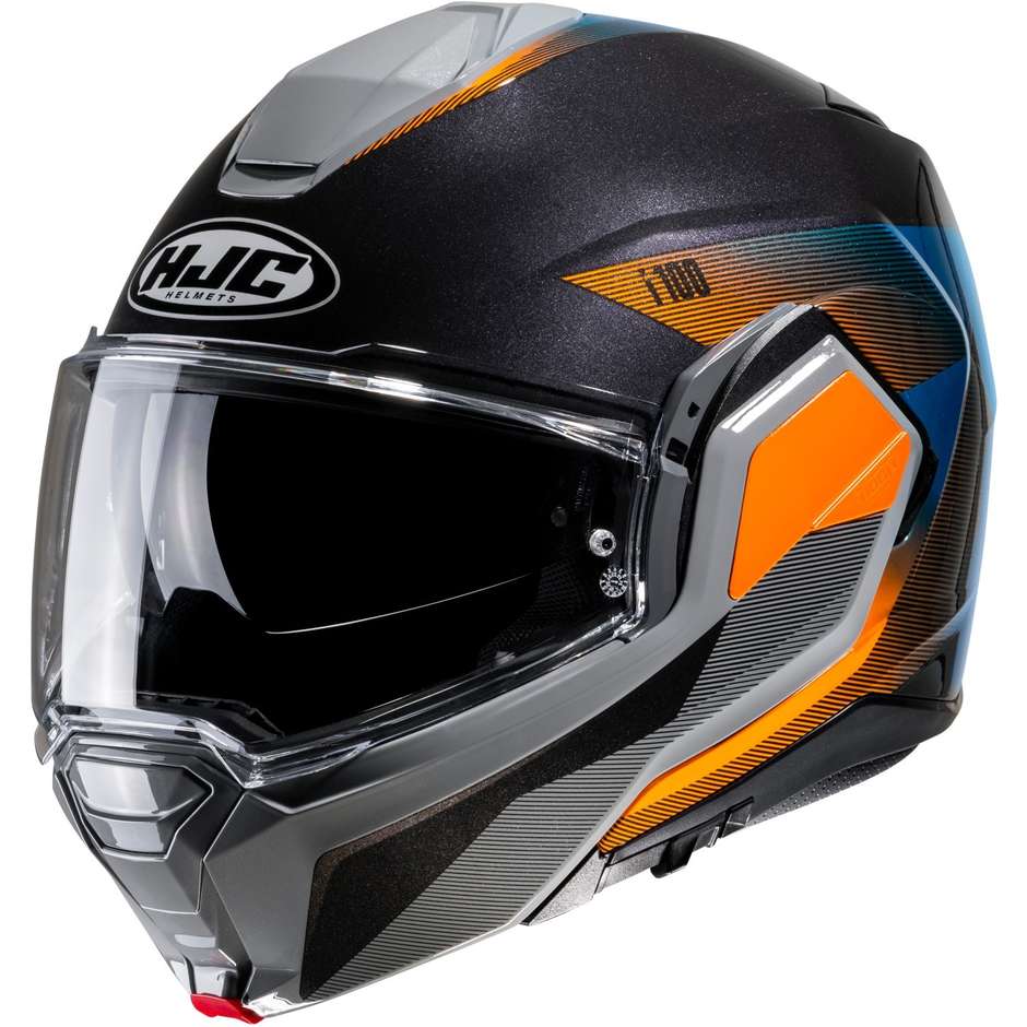 Casque Moto Modulable P/J Hjc i100 BESTON MC27 Noir Orange