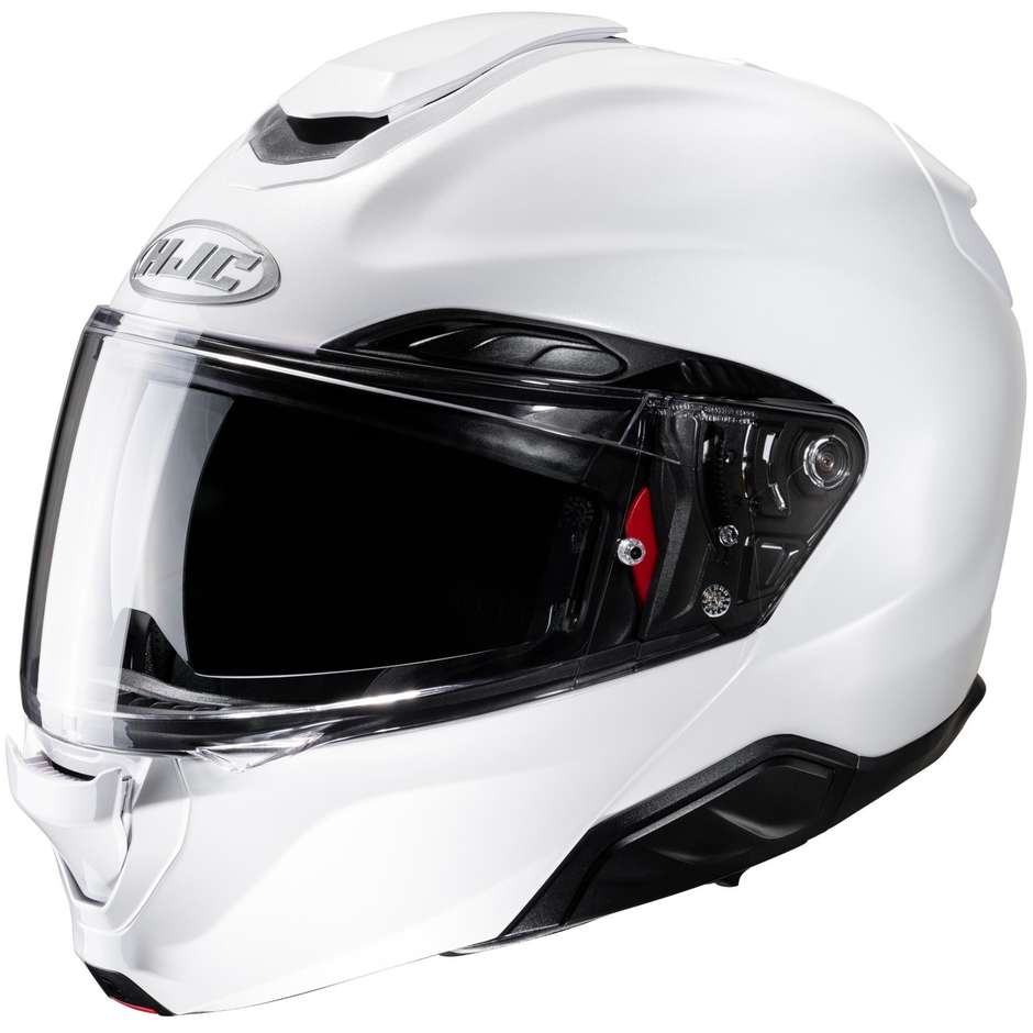 Casque Moto Modulable P/J Hjc RPHA 91 SOLID Blanc Perle