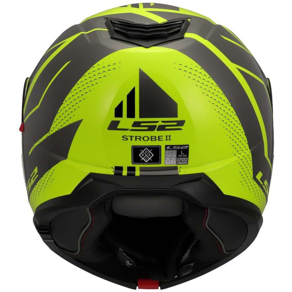 Casque Moto Modulable P/J LS2 FF908 STROBE II CODE Jaune Fluo Gris