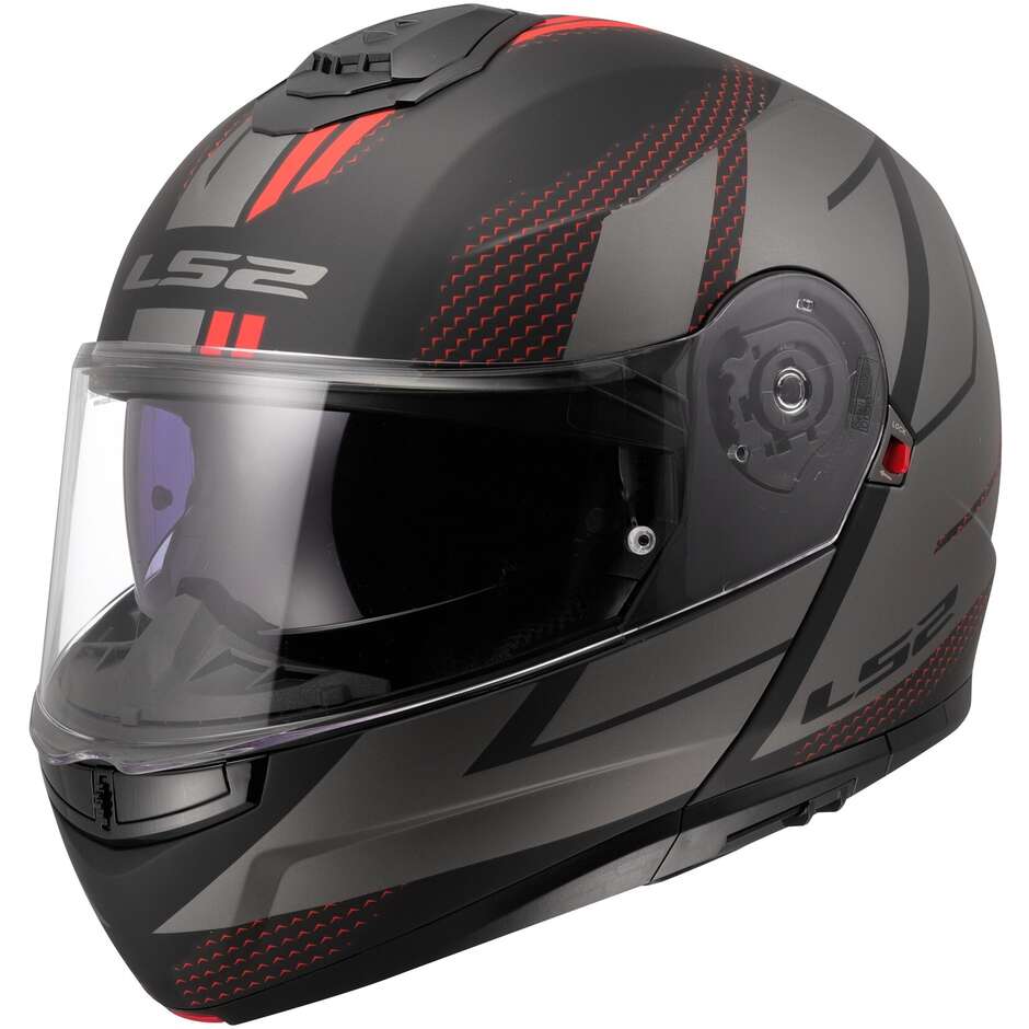 Casque Moto Modulable P/J LS2 FF908 STROBE II CODE Noir Gris