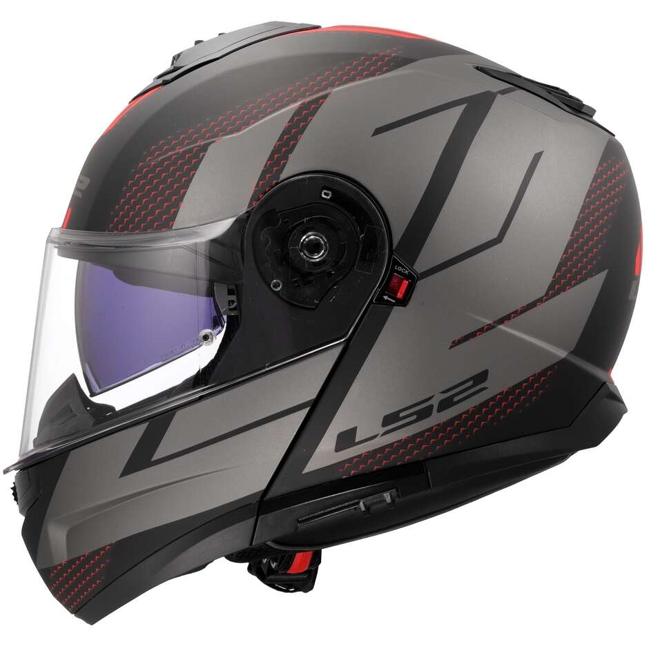 Casque Moto Modulable P/J LS2 FF908 STROBE II CODE Noir Gris