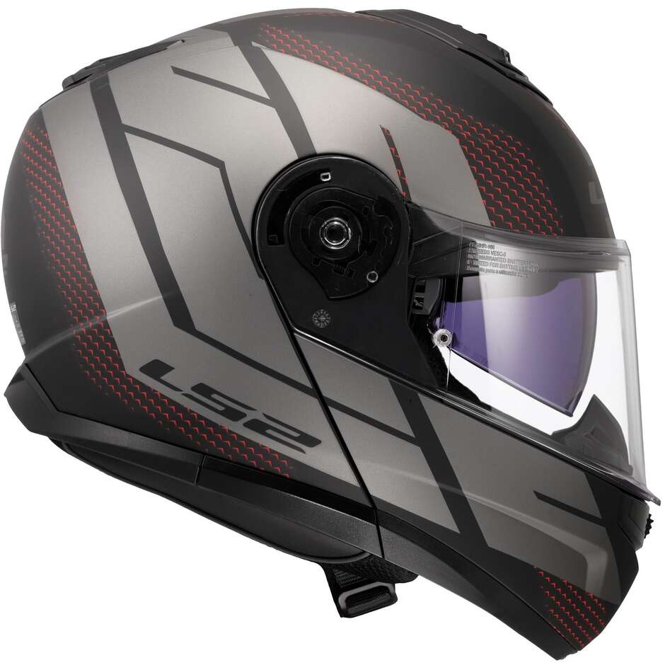 Casque Moto Modulable P/J LS2 FF908 STROBE II CODE Noir Gris