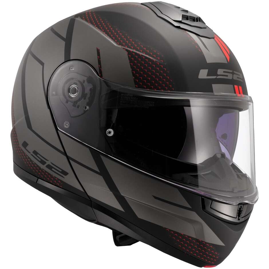 Casque Moto Modulable P/J LS2 FF908 STROBE II CODE Noir Gris