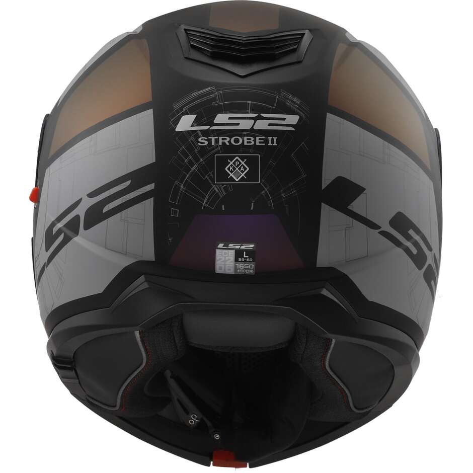 Casque Moto Modulable P/J Ls2 FF908 STROBE II ORION Noir Mat Rose Bleu