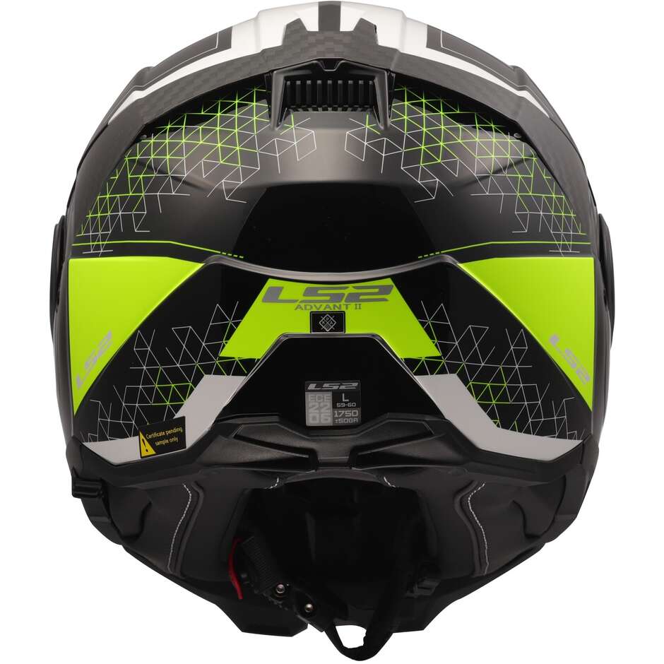 Casque Moto Modulable P/J LS2 FF910 ADVANT II ASTRAL Jaune Fluo