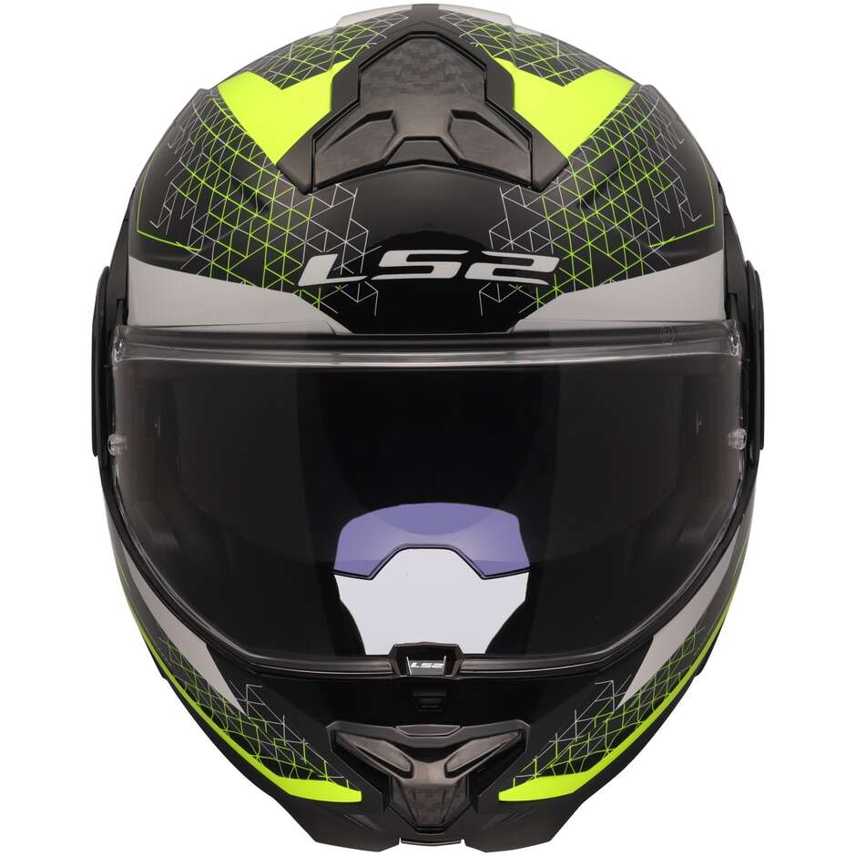 Casque Moto Modulable P/J LS2 FF910 ADVANT II ASTRAL Jaune Fluo