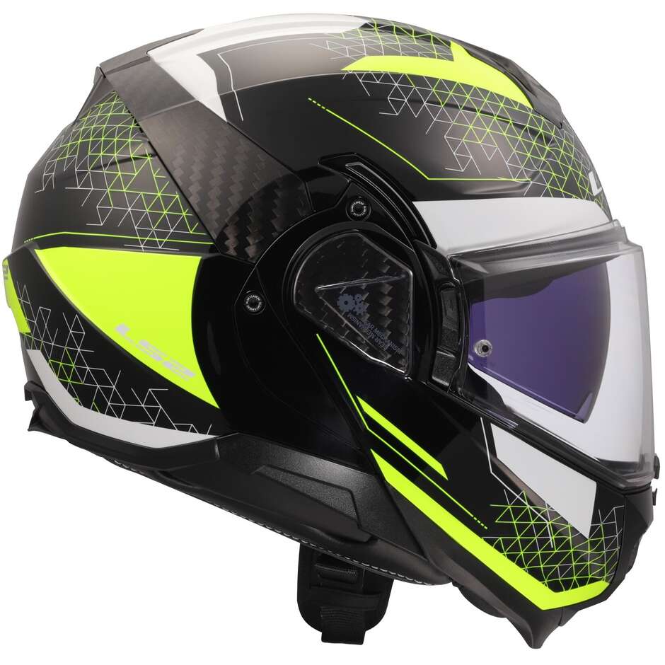 Casque Moto Modulable P/J LS2 FF910 ADVANT II ASTRAL Jaune Fluo
