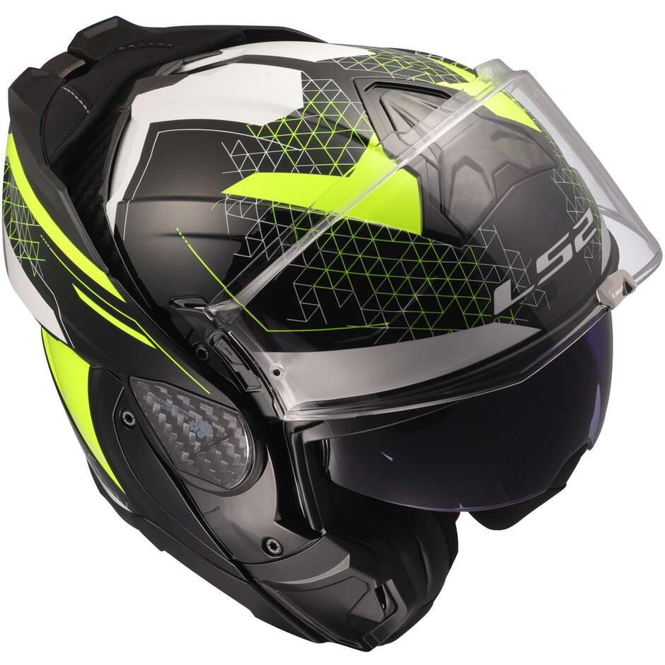 Casque Moto Modulable P/J LS2 FF910 ADVANT II ASTRAL Jaune Fluo