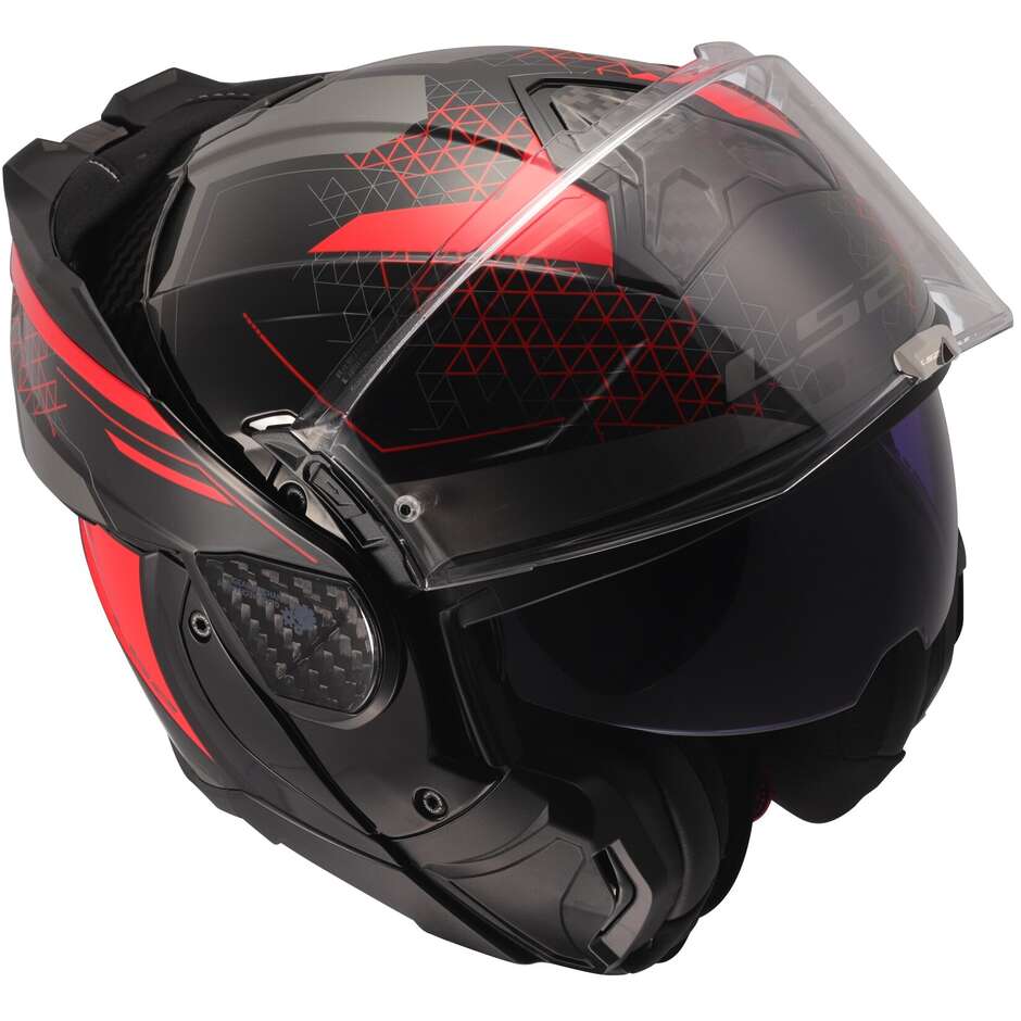 Casque Moto Modulable P/J LS2 FF910 ADVANT II ASTRAL Rouge