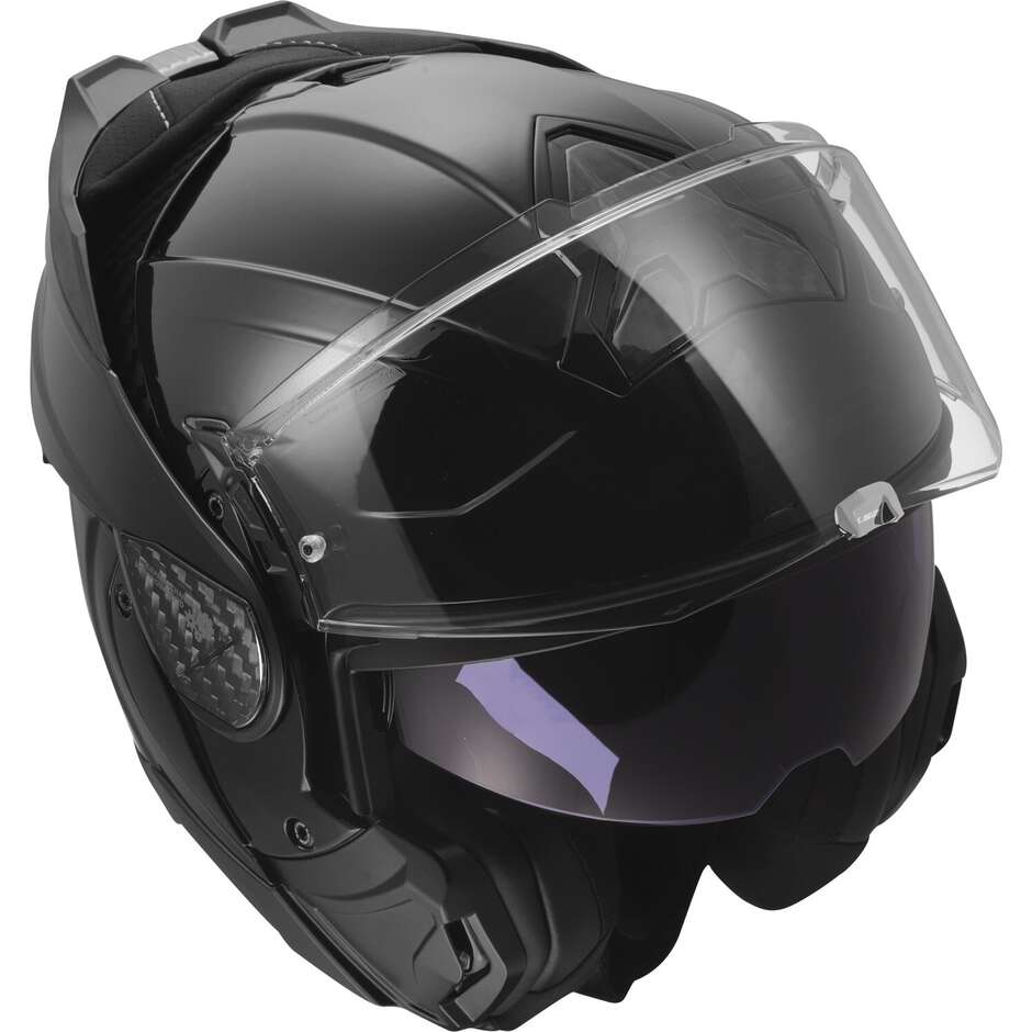 Casque Moto Modulable P/J LS2 FF910 ADVANT II SOLID Noir Brillant