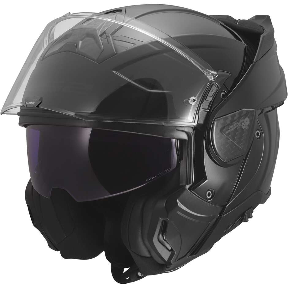 Casque Moto Modulable P/J LS2 FF910 ADVANT II SOLID Noir Brillant