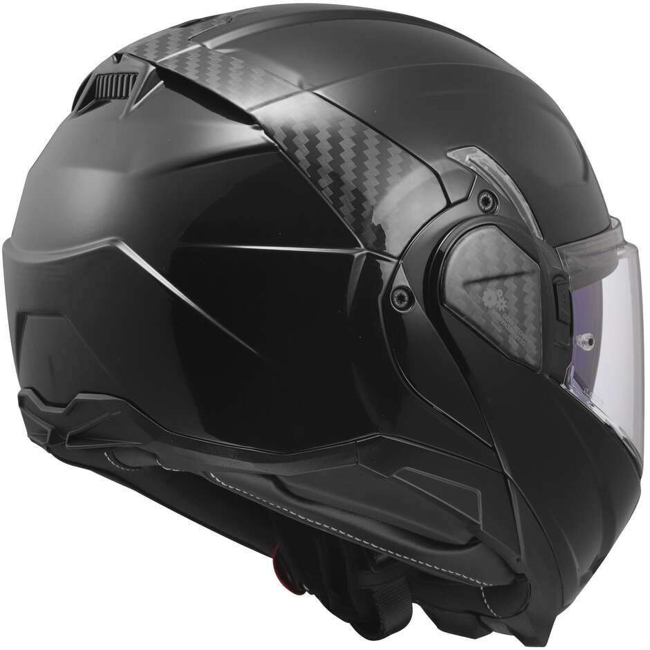 Casque Moto Modulable P/J LS2 FF910 ADVANT II SOLID Noir Brillant