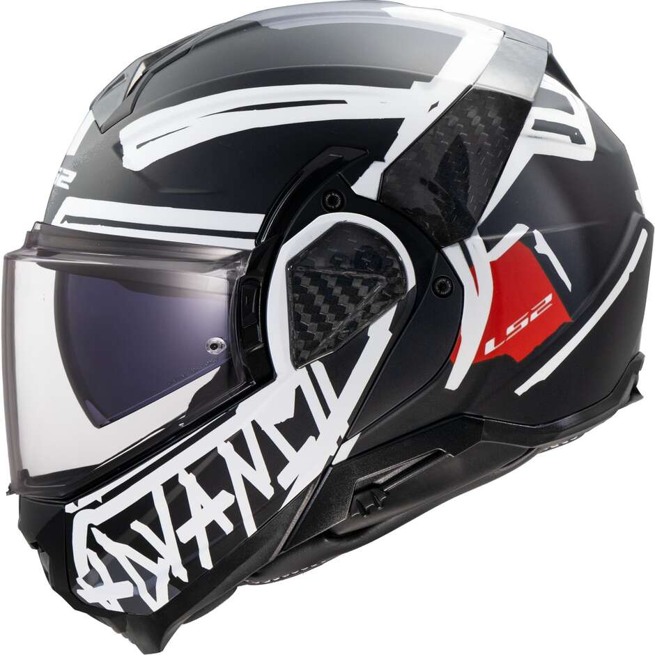 Casque moto modulable P/J LS2 FF910 ADVANT II TAPE Noir