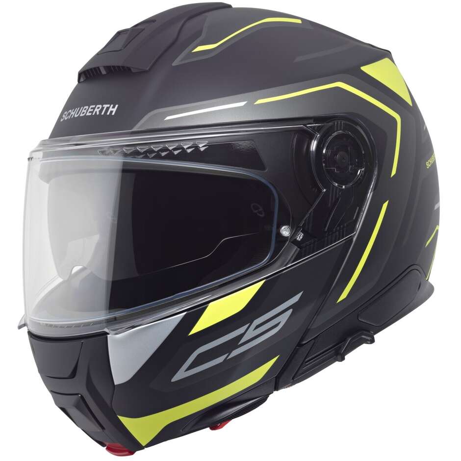 Casque moto modulable P/J Schuberth C5 OMEGA Jaune