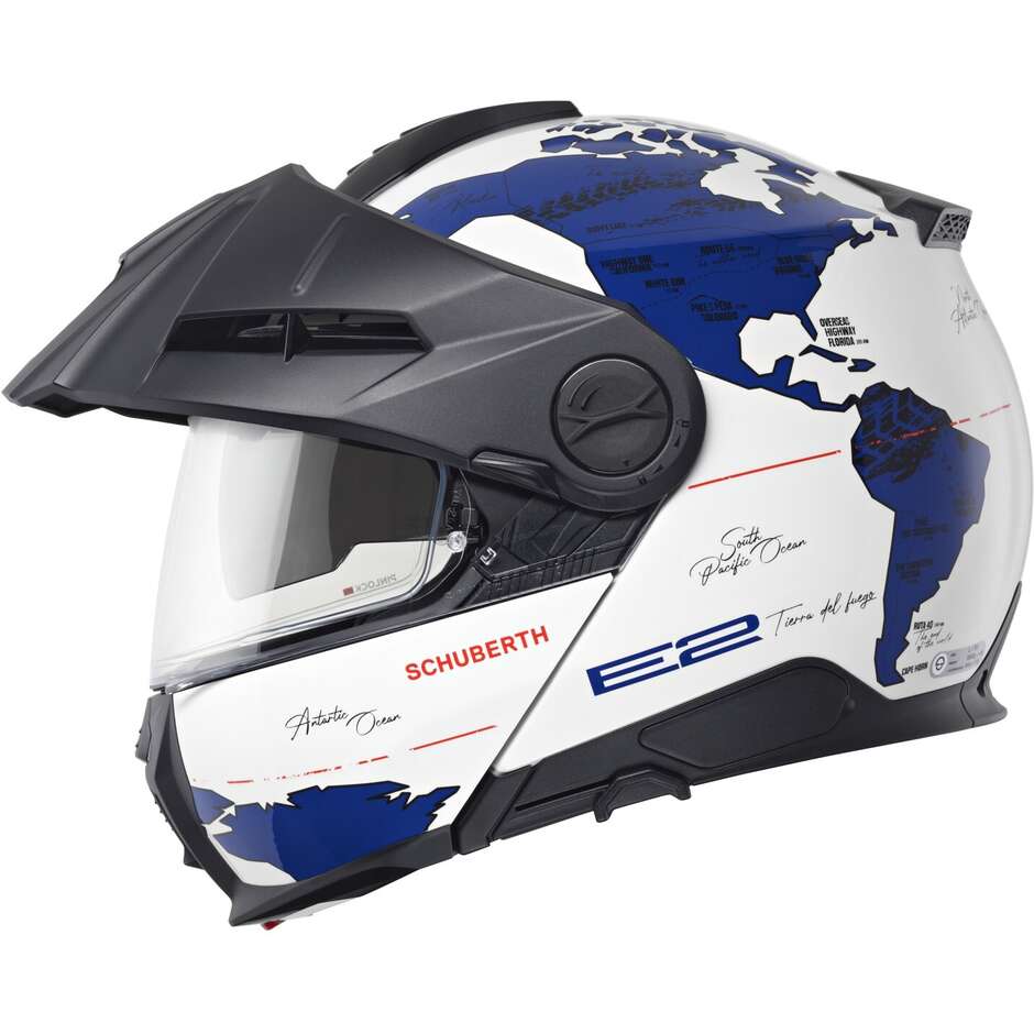 Casque moto modulable P/J Schuberth E2 ATLAS Bleu