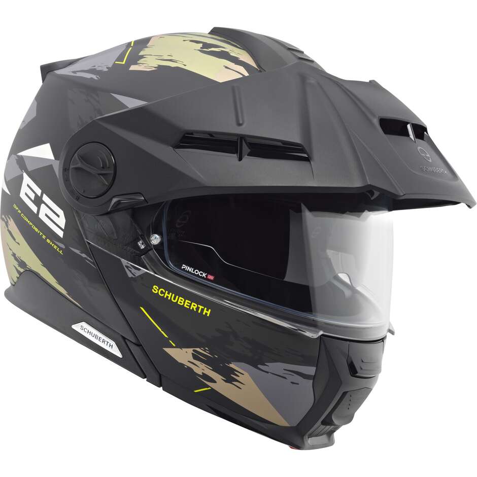 Casque moto modulable P/J Schuberth E2 TRAIL Vert