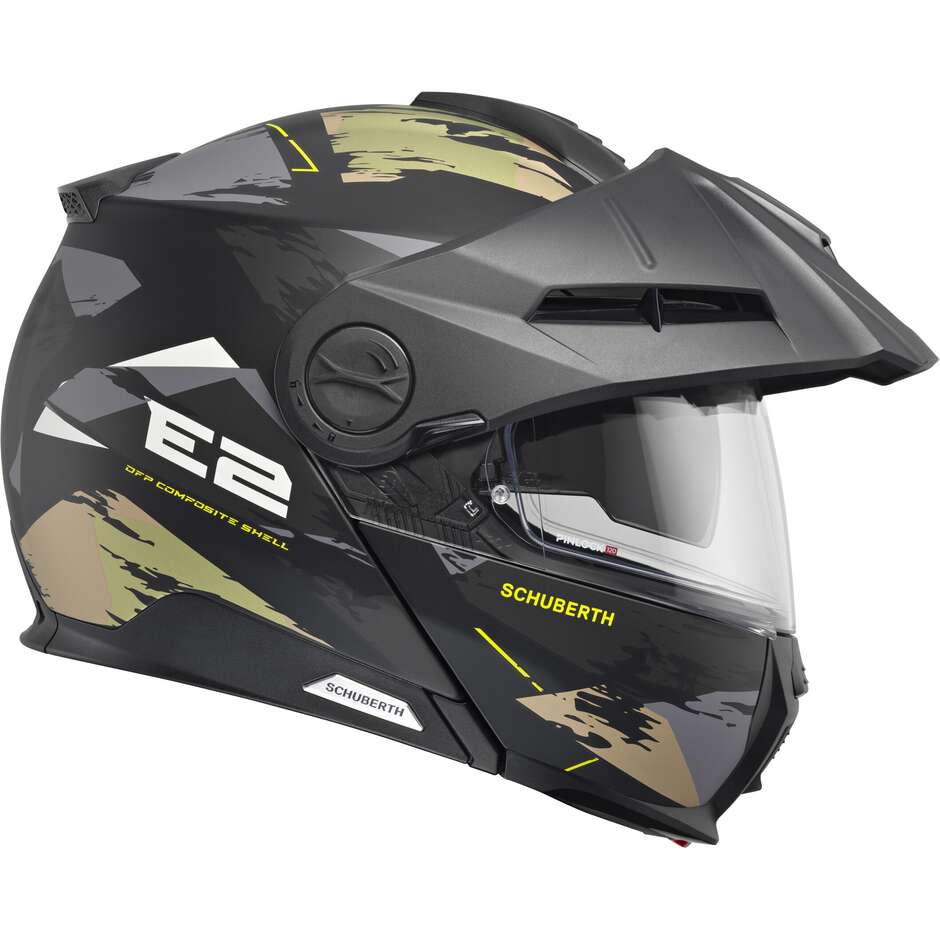 Casque moto modulable P/J Schuberth E2 TRAIL Vert